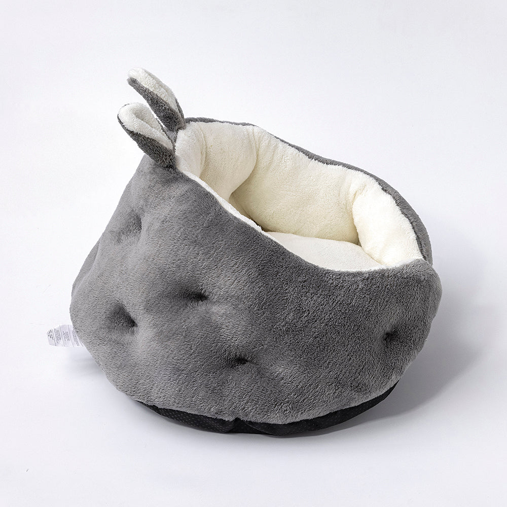 Bunny Ear Pet Bed – Soft Plush Cozy Bed for Cats & Small Dogs